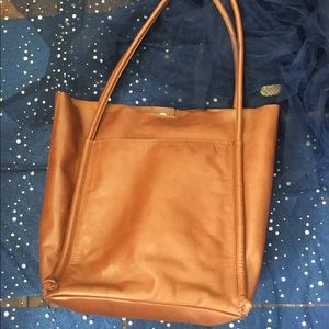 GORG LEATHER TAN GORG Tote Bag BOHO LUX UNIQUE